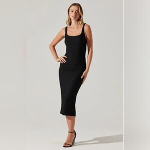 aylin pleated sweater midi dress Aylin Pleated Midi Sweater Dress